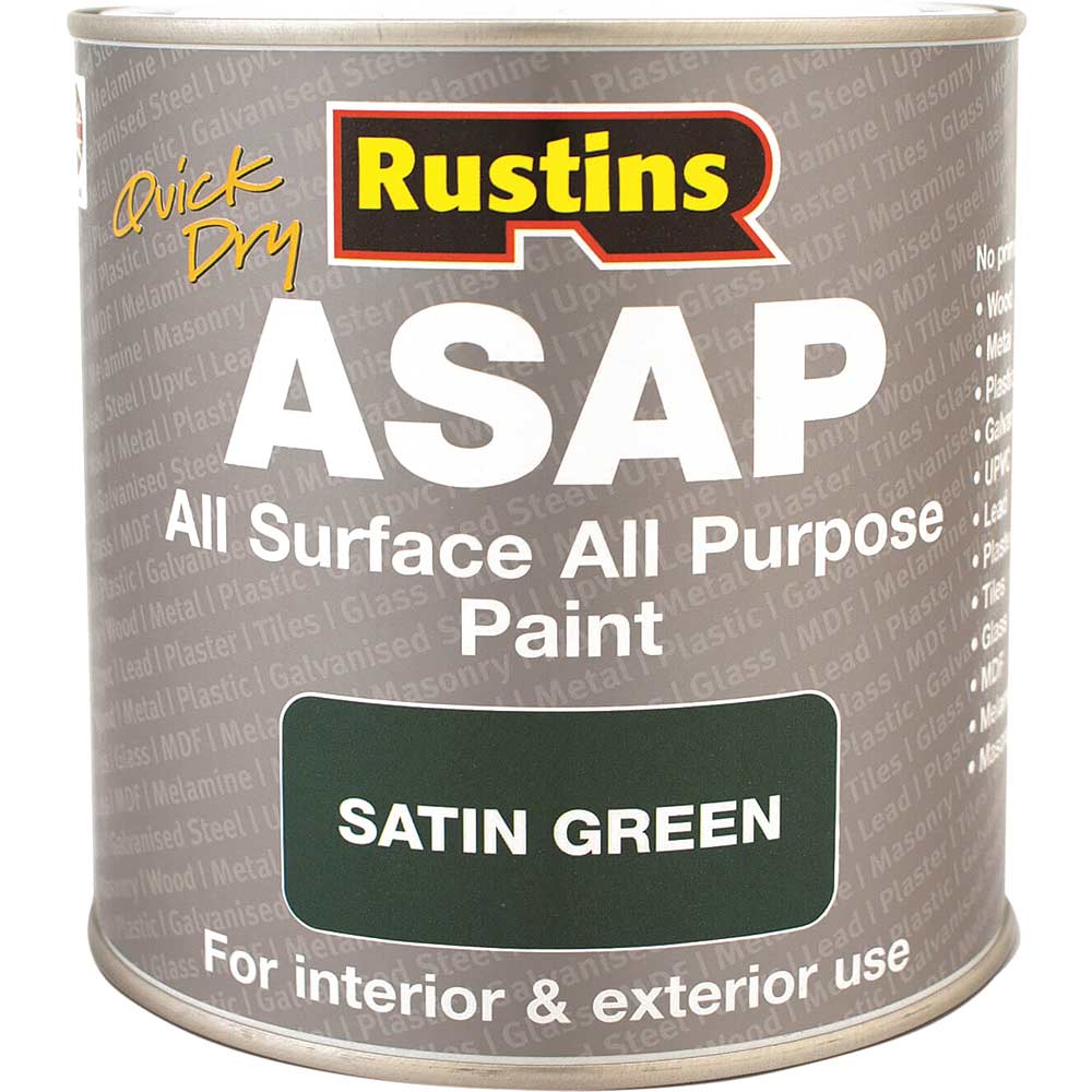 Photo of Rustins Asap All Surface All Purpose Paint Green 500ml