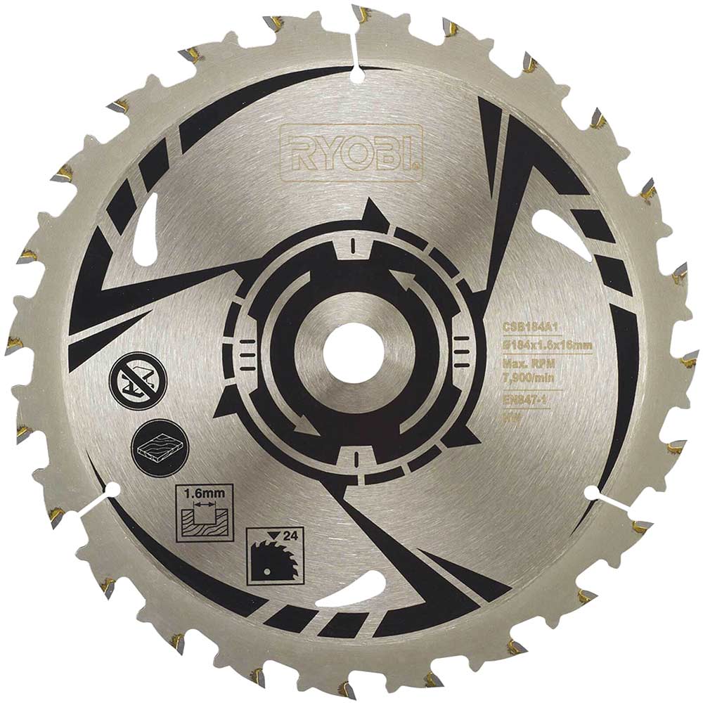 Ryobi Cordless Wood Cutting Saw Blade Circular Saw Blades