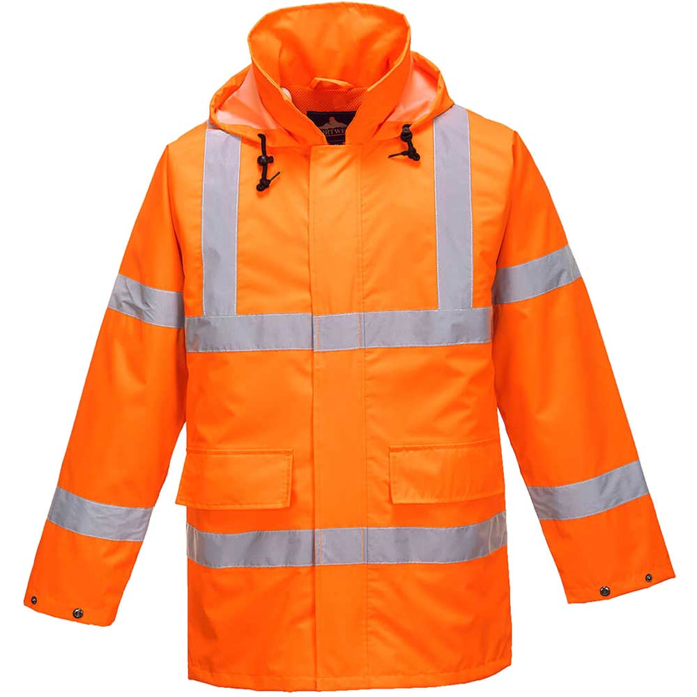 Photo of Oxford Weave 150d Class 3 Lite Hi Vis Traffiic Jacket Orange Xl