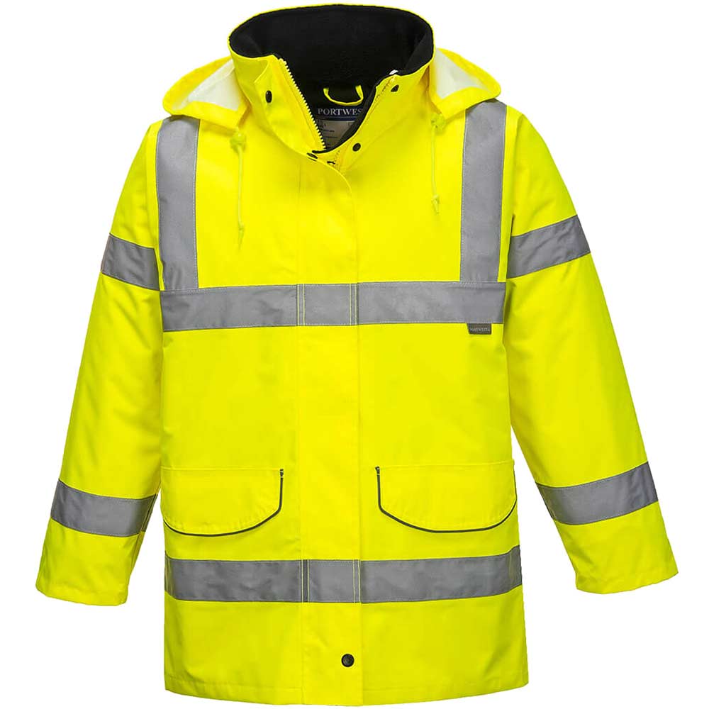 Photo of Oxford Weave 300d Womens Class 3 Hi Vis Traffic Jacket Yellow Xl