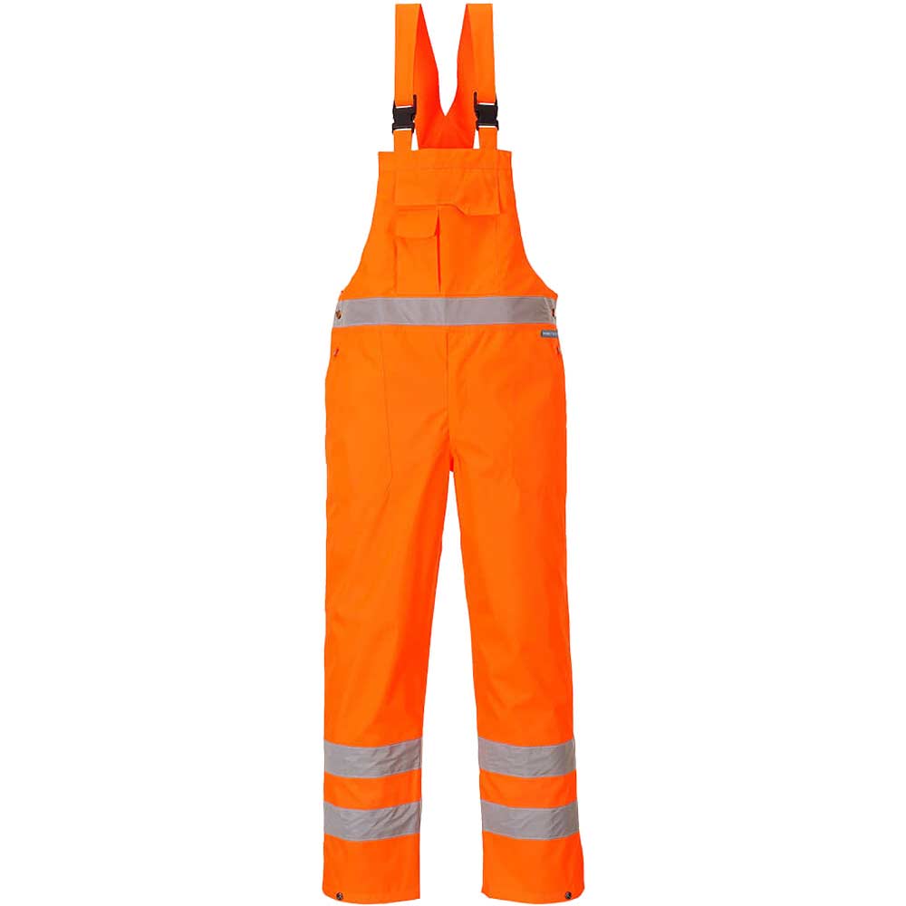 Photo of Oxford Weave 300d Class 2 Hi Vis Bib And Brace Orange 3xl