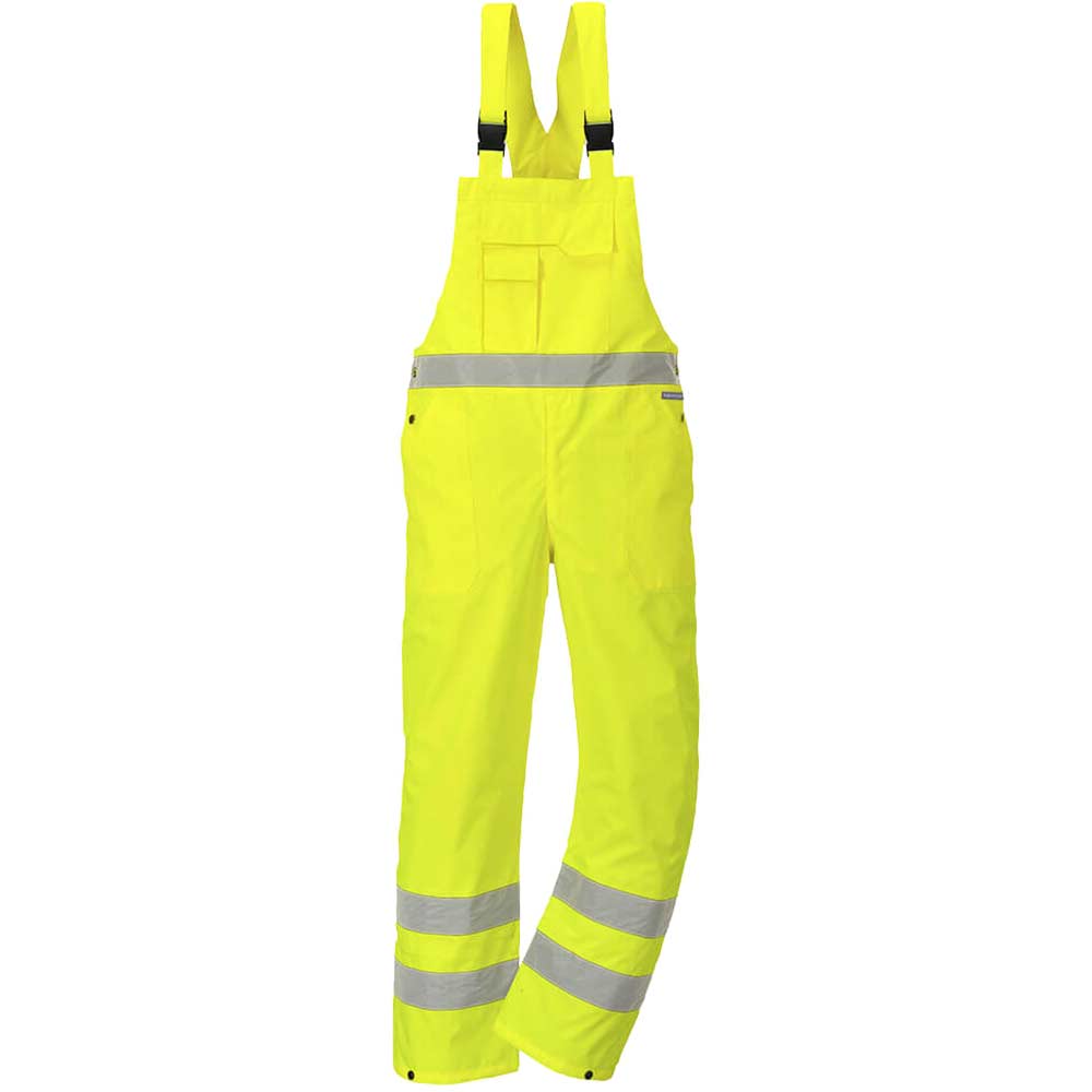 Photo of Oxford Weave 300d Class 2 Hi Vis Bib And Brace Yellow Xl