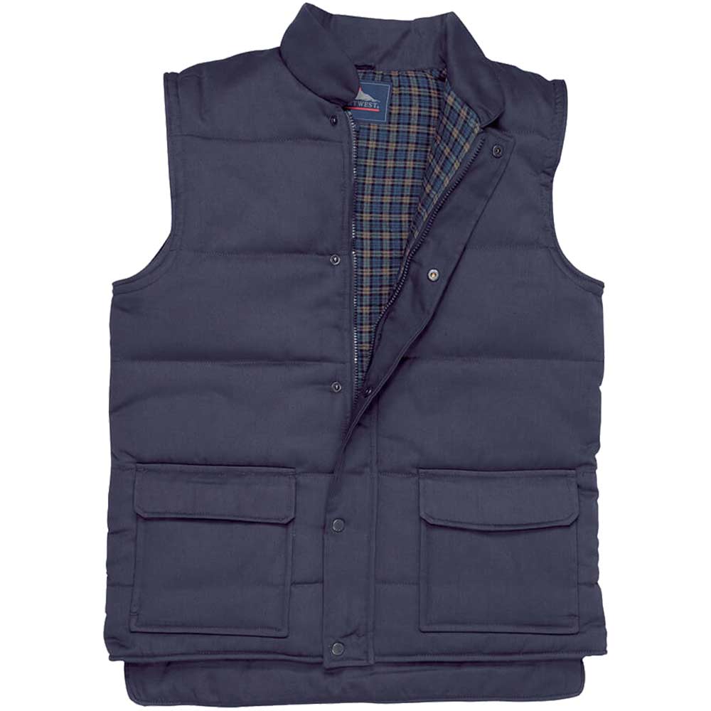 Photo of Portwest Mens Aran Padded Bodywarmer Navy 3xl