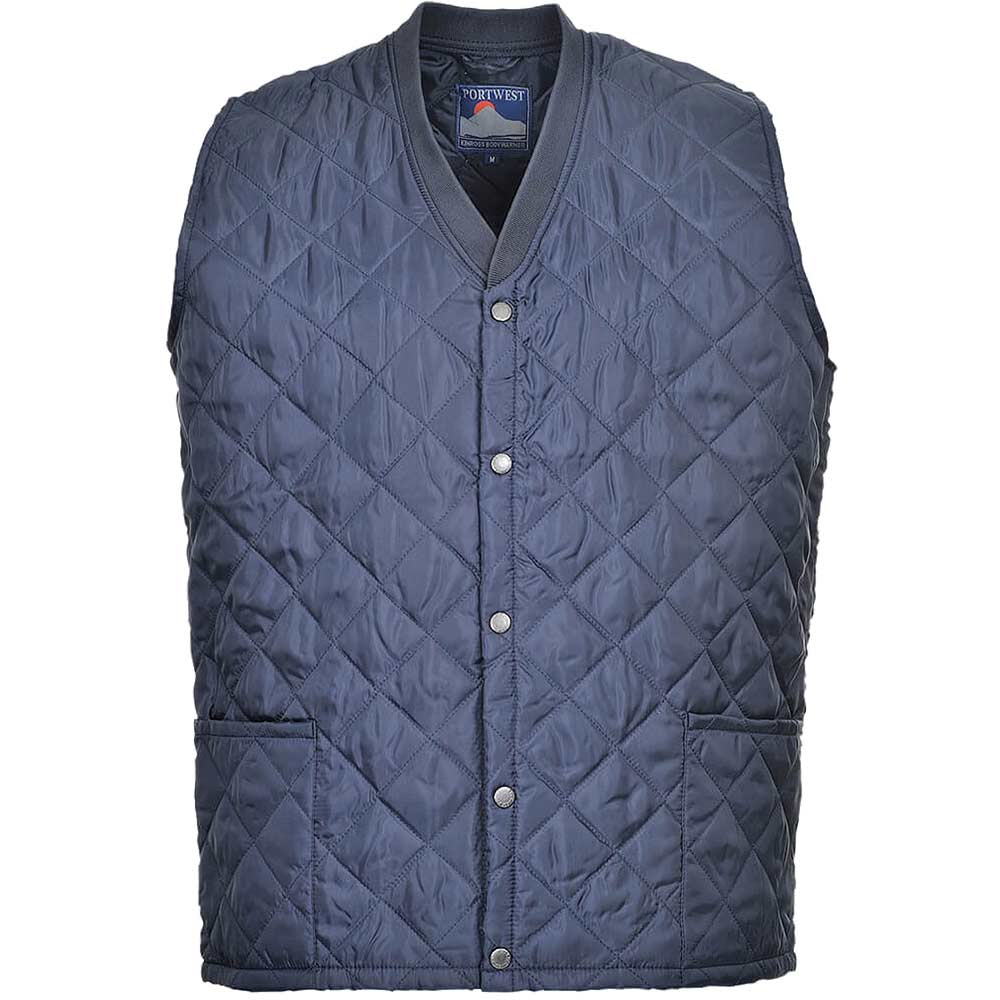 Photo of Portwest Mens Kinross Quilted Gilet Navy 3xl