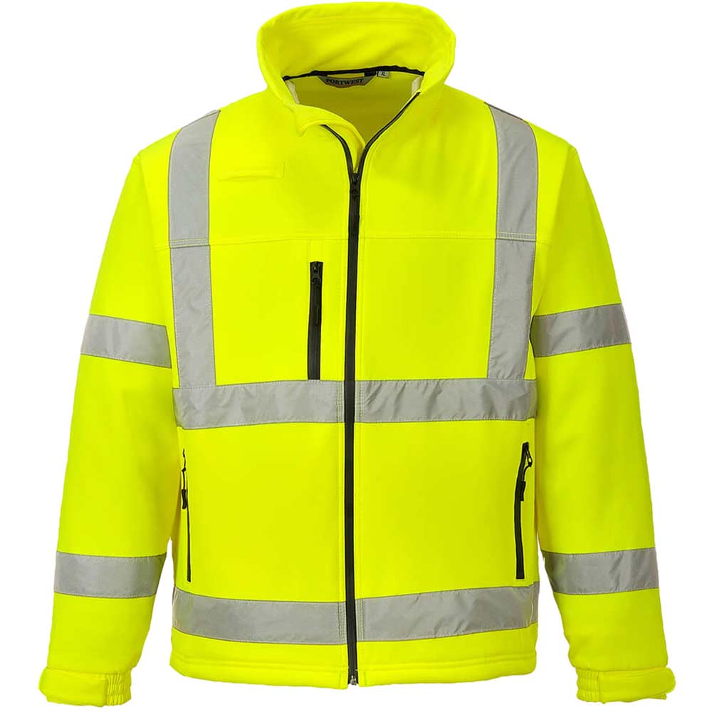 Photo of Portwest S424 Hi Vis Softshell Jacket Yellow S