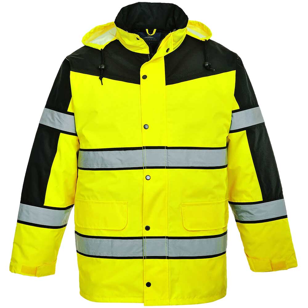 Photo of Oxford Weave 300d Class 3 Two Tone Hi Vis Jacket Yellow S
