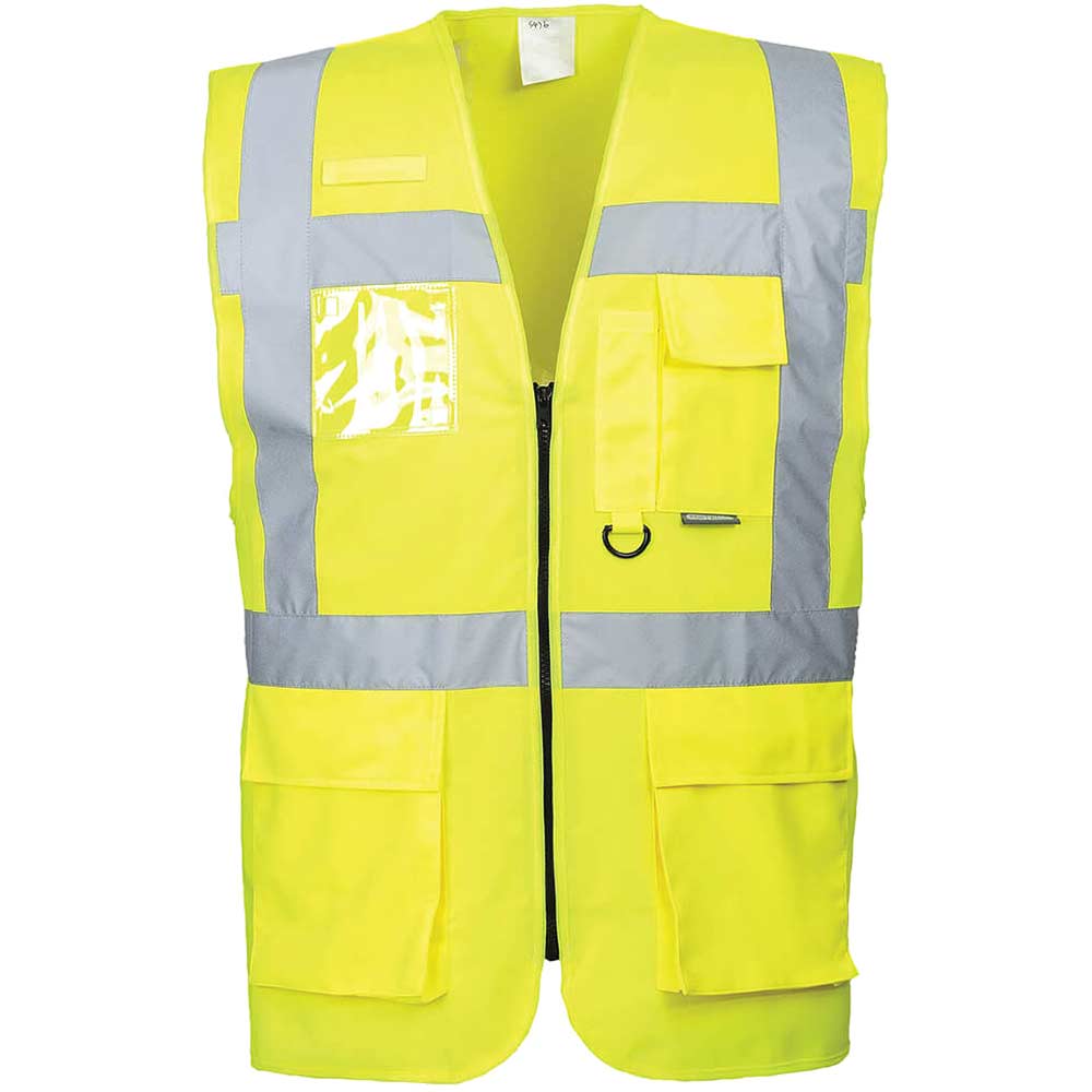 Image of Portwest Berlin Hi Vis Executive Vest Yellow 7XL