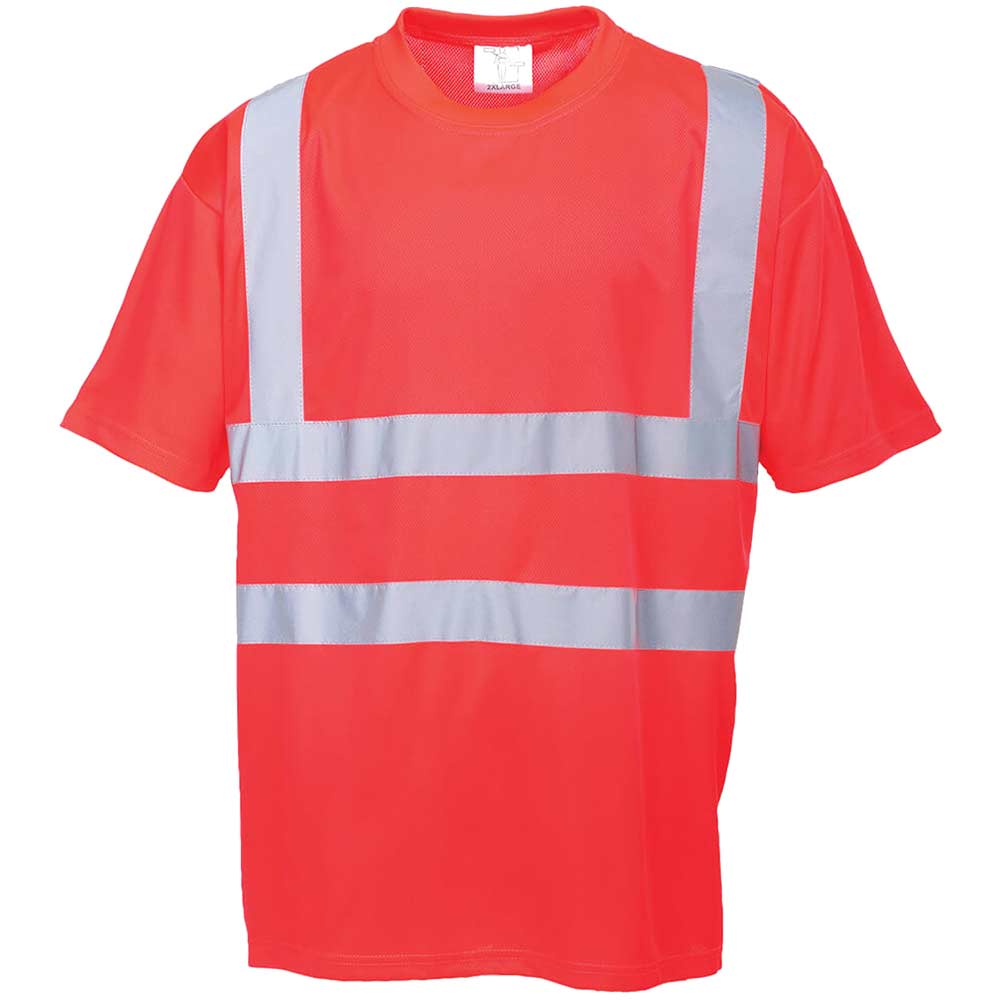 Photo of Hi Vis Mens Class 2 T Shirt Red 2xl