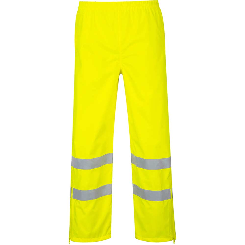Photo of Oxford Weave 300d Class 1 Breathable Hi Vis Breathable Trousers Yellow Xs