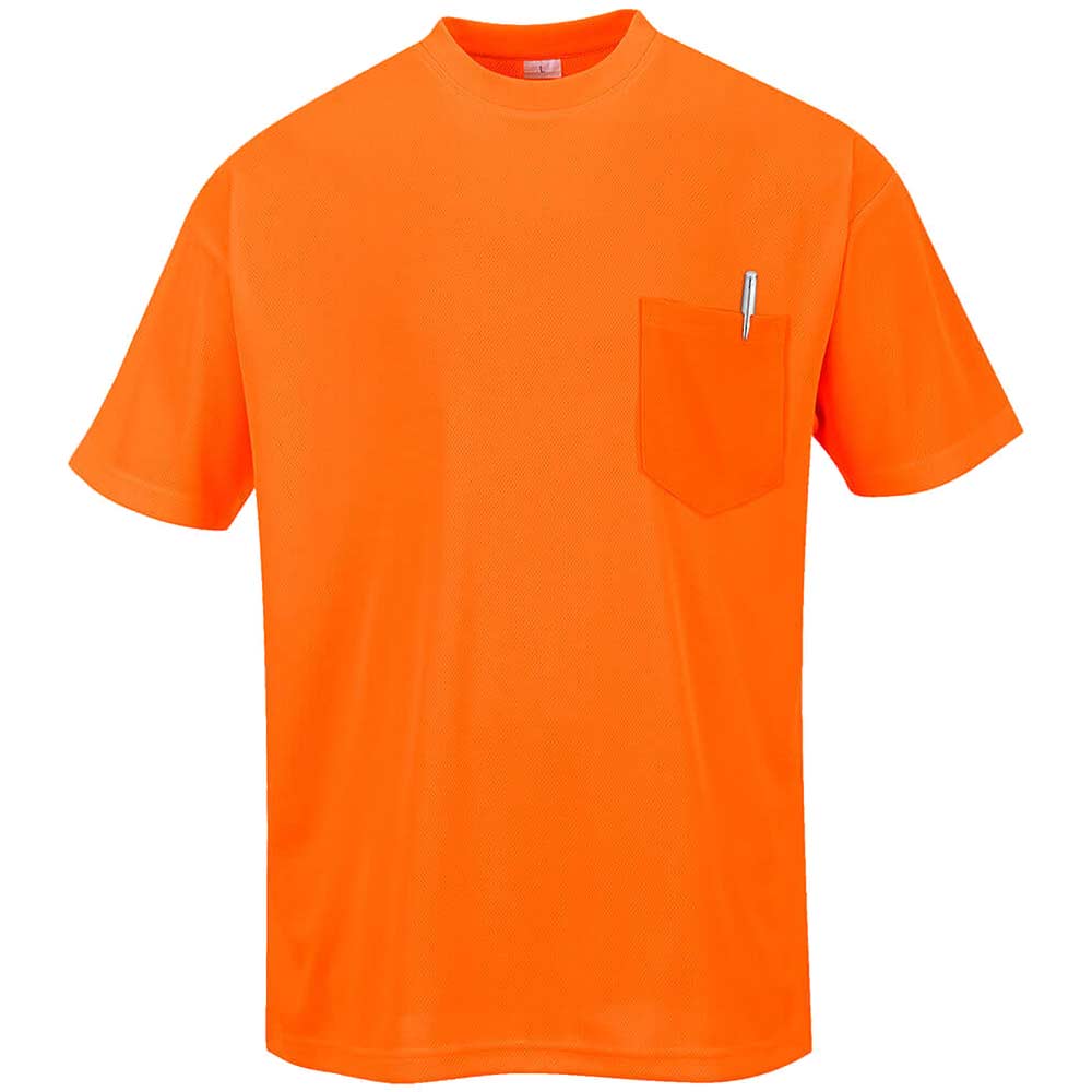 Photo of Portwest Day Vis Pocket T Shirt Orange 4xl