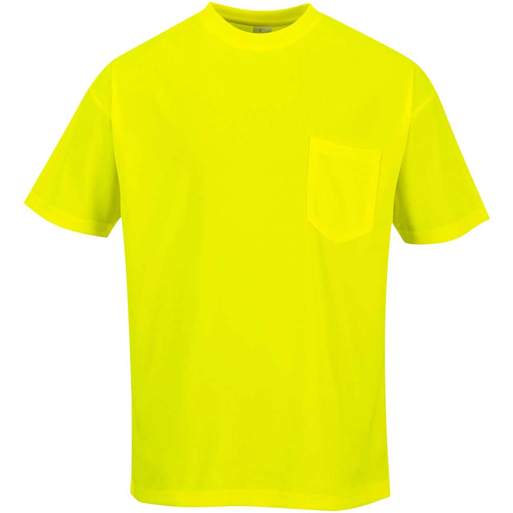 Photo of Portwest Day Vis Pocket T Shirt Yellow 4xl