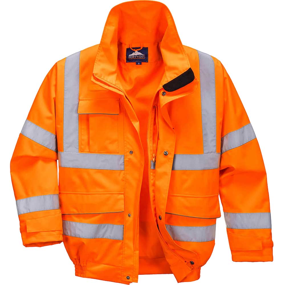 Image of PWR Hi Vis Extreme Bomber Jacket Orange XL