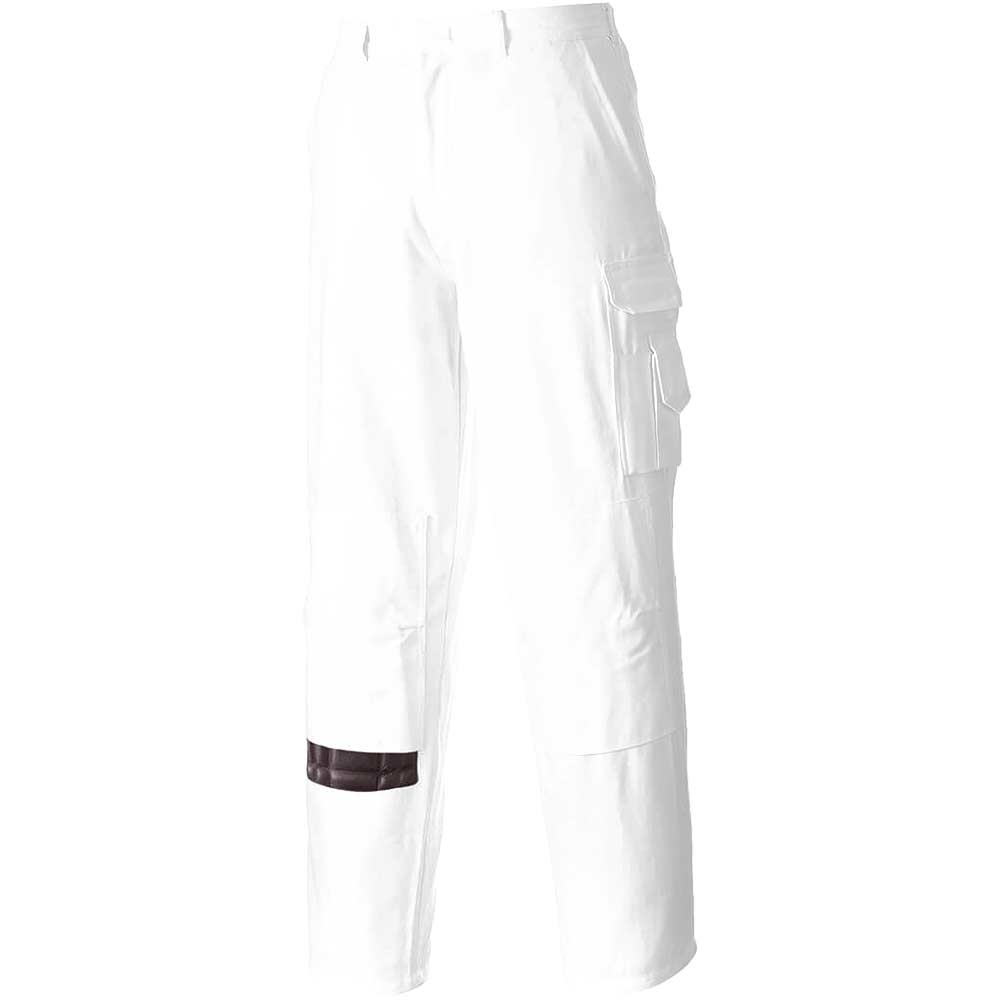 Image of Portwest Painters Trousers White 3XL 33"