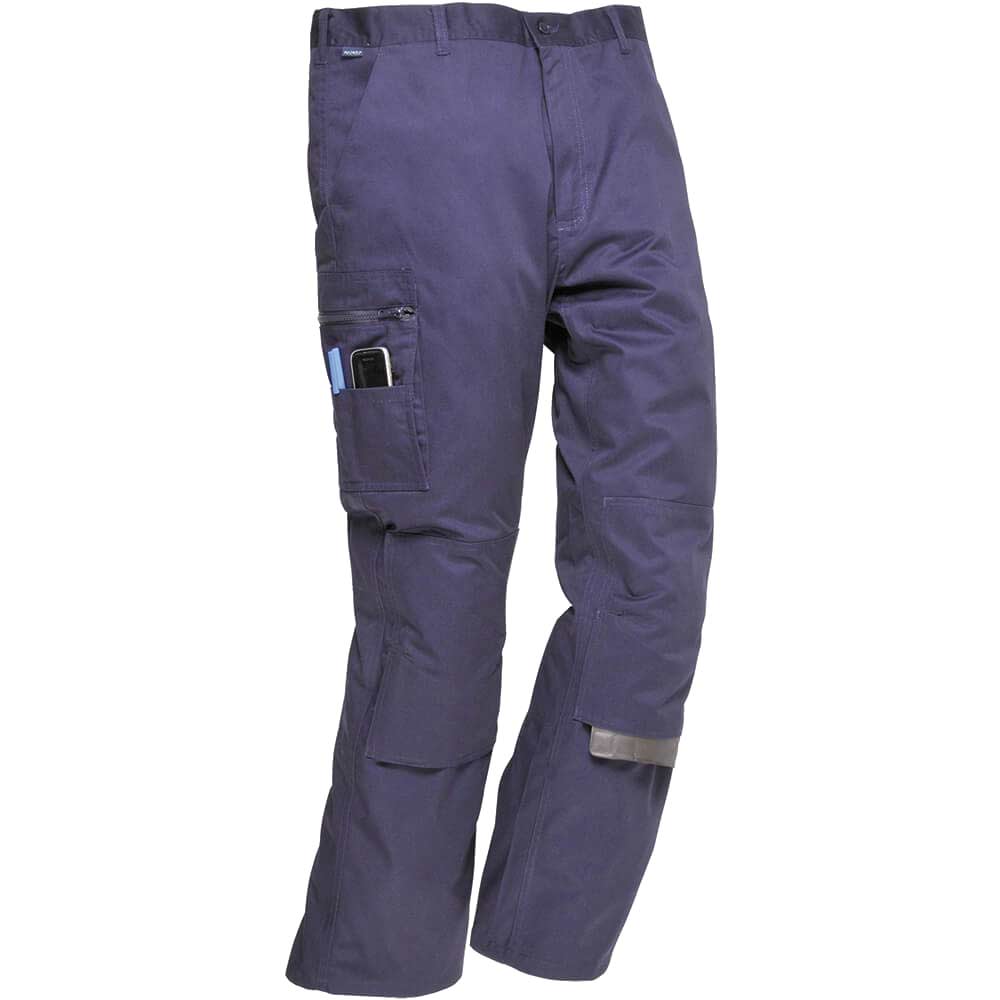 Image of Portwest Bradford S891 Trousers Navy Blue 40" 33"