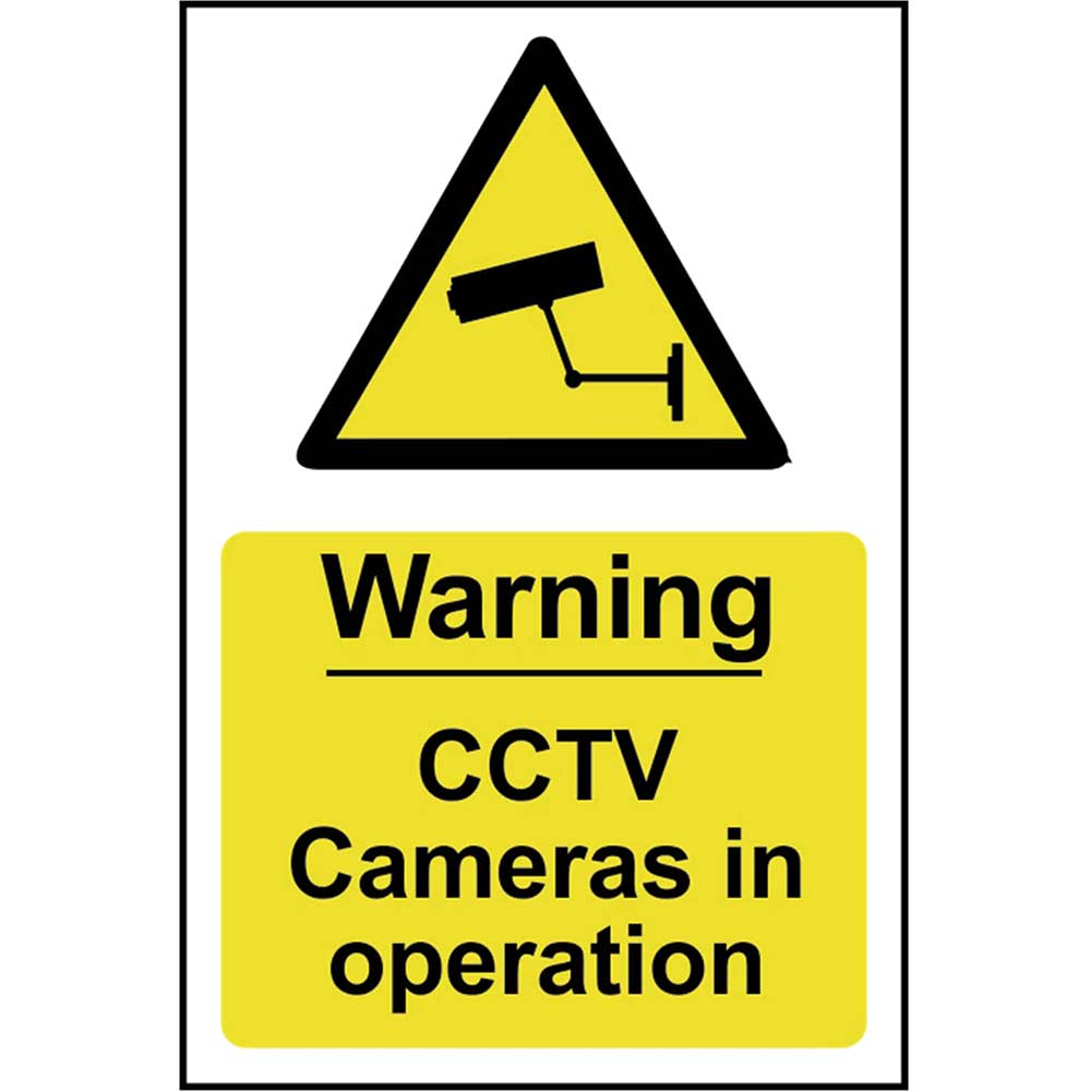 Scan Warning CCTV Cameras In Operation Sign 200mm 300mm Standard