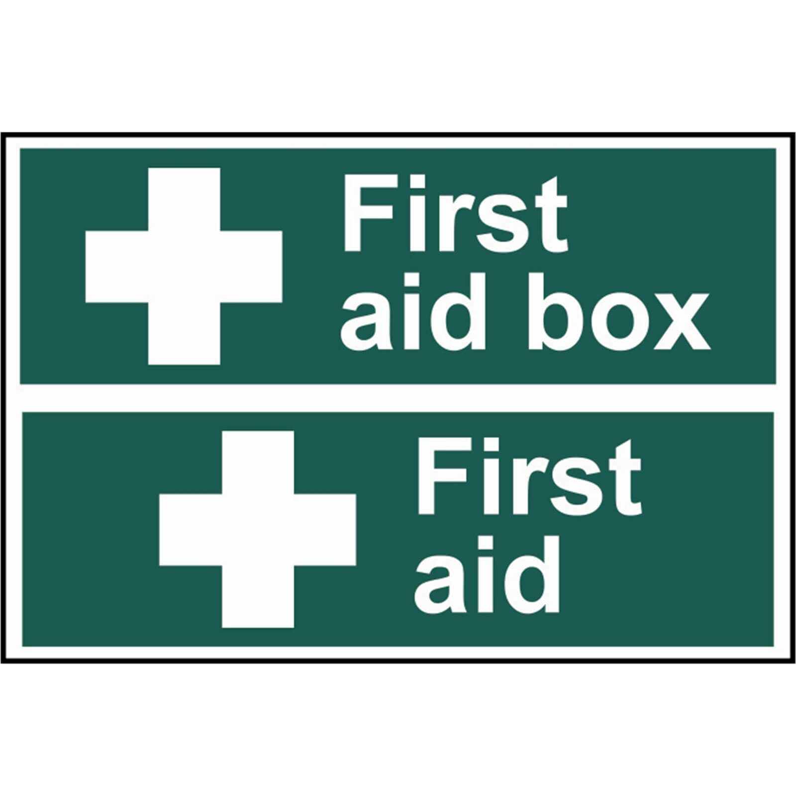 Photo of Scan First Aid Box / First Aid Sign 300mm 200mm Standard