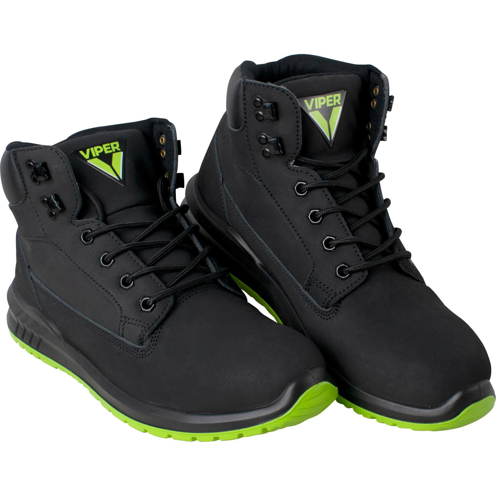 Scan Viper SBP Steel Toe Cap Safety Boots Black Size 12