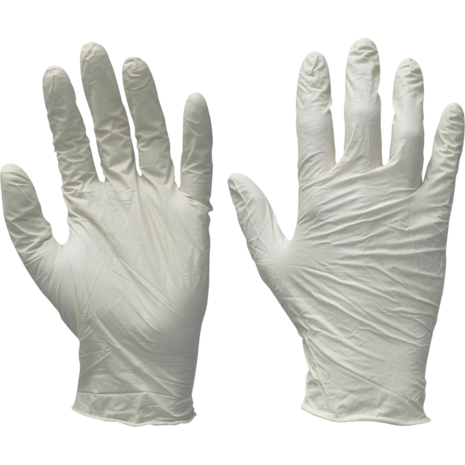 Image of Scan Disposable Vinyl Gloves White L Pack of 100