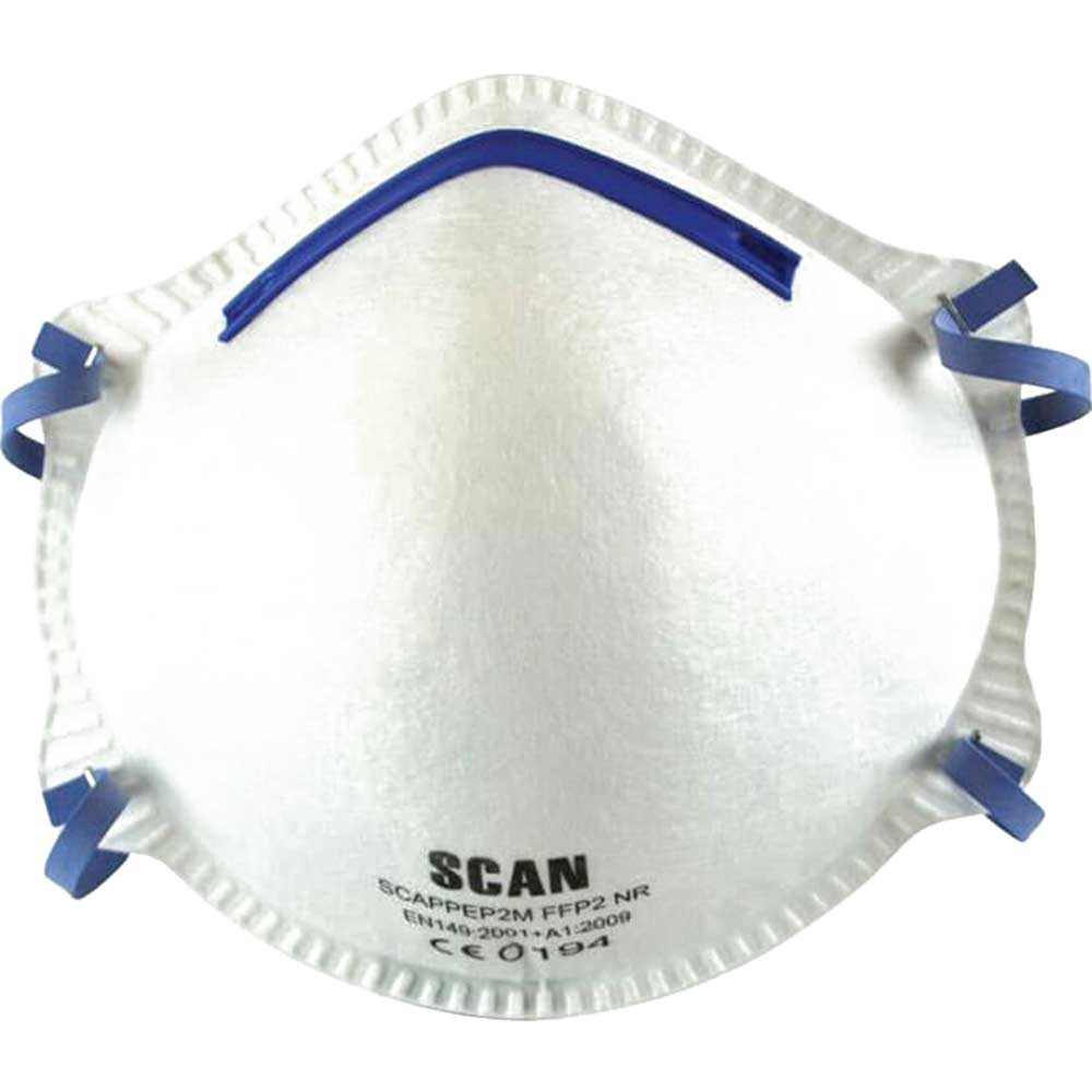 Image of Scan FFP2 Moulded Disposable Mask Pack of 3