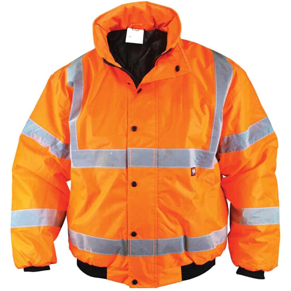 Image of Scan Hi Vis Bomber Jacket Orange L