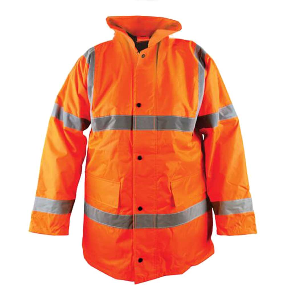 Image of Scan Hi Vis Motorway Jacket Orange M