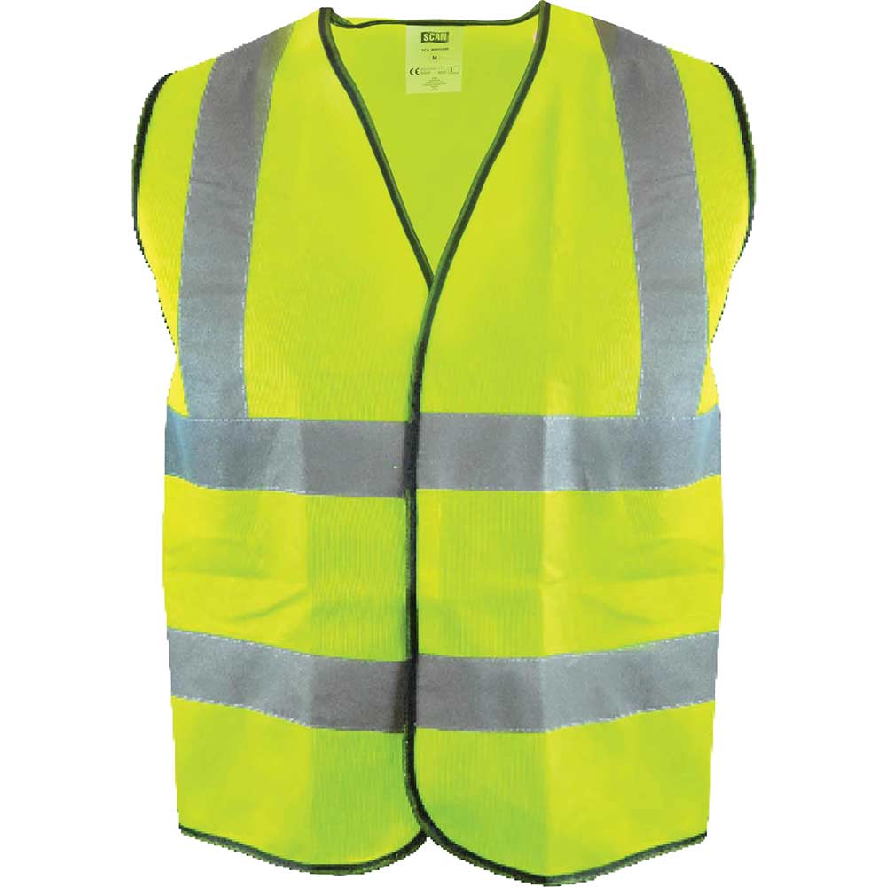 Image of Scan Hi Vis Waistcoat Yellow XL