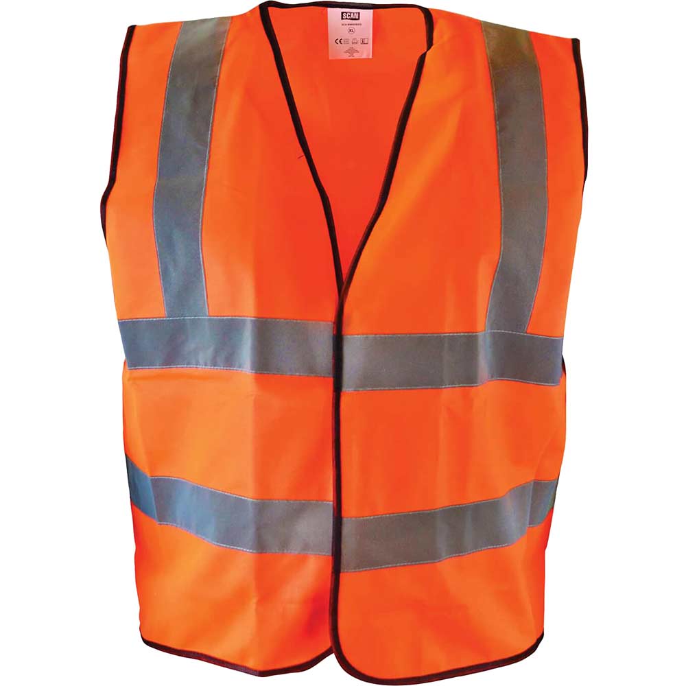 Image of Scan Hi Vis Waistcoat Orange M