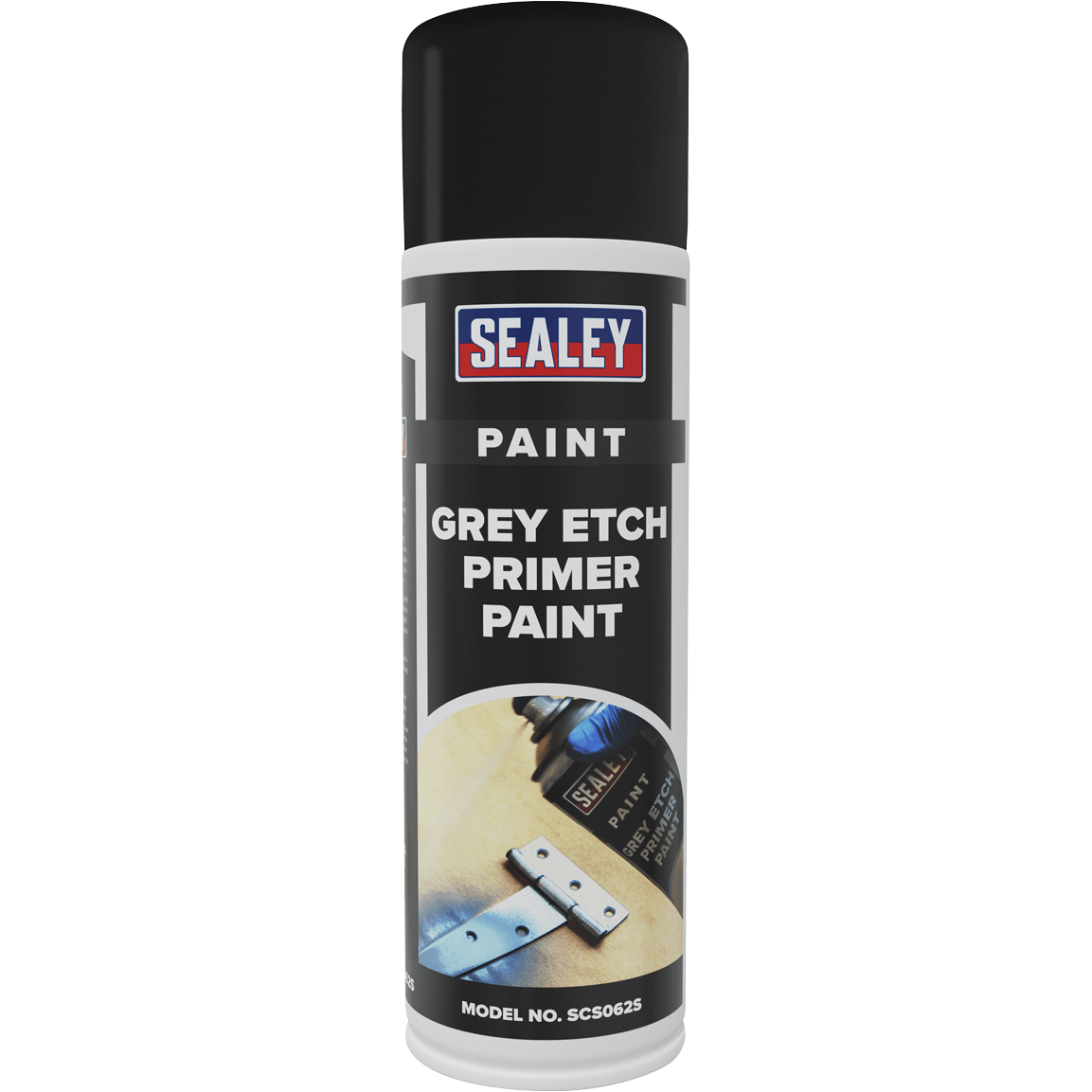 Sealey Etch Primer Aerosol Spray Paint Pack of 6 Grey 500ml