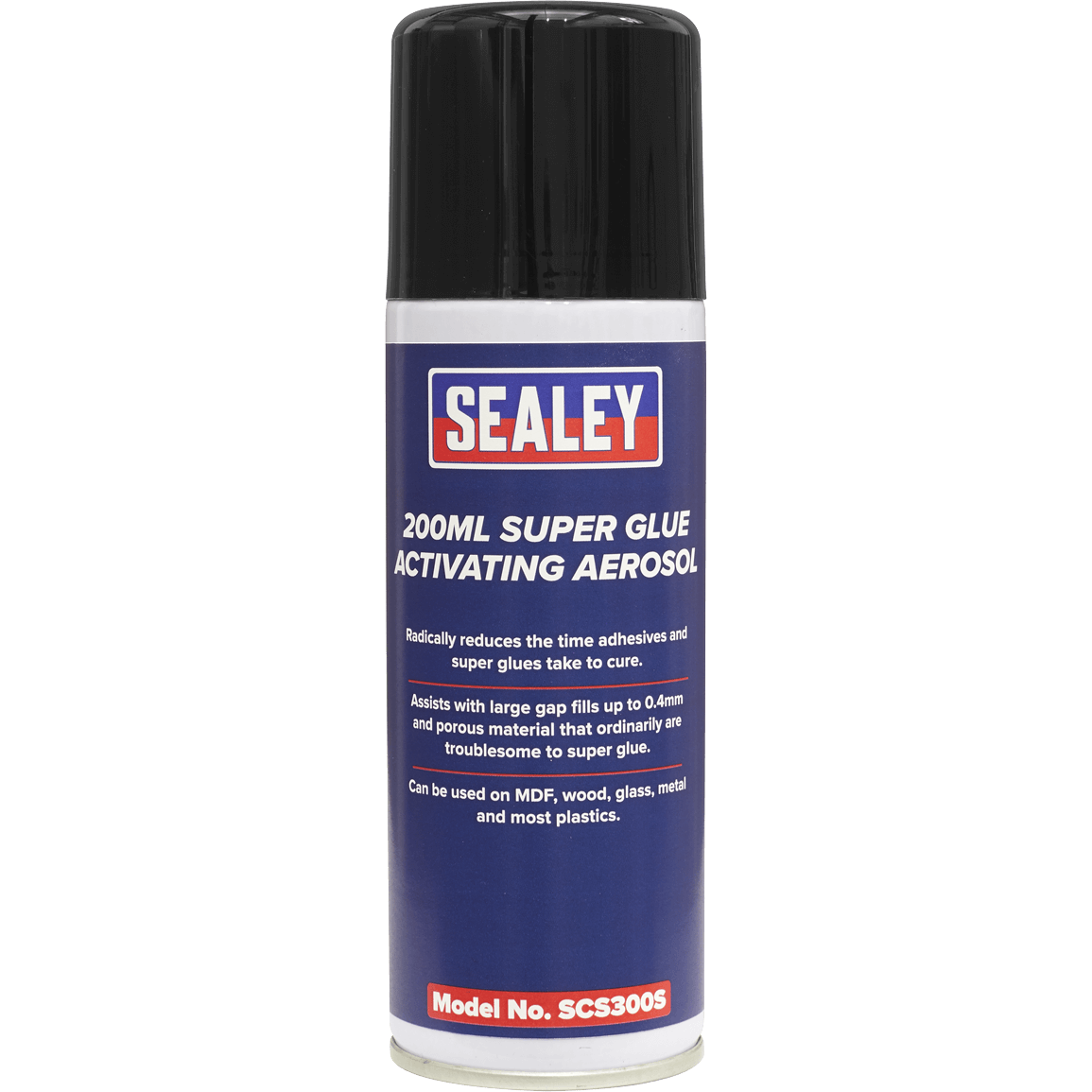 Sealey Super Glue Activating Aerosol Spray 200ml Pack of 1