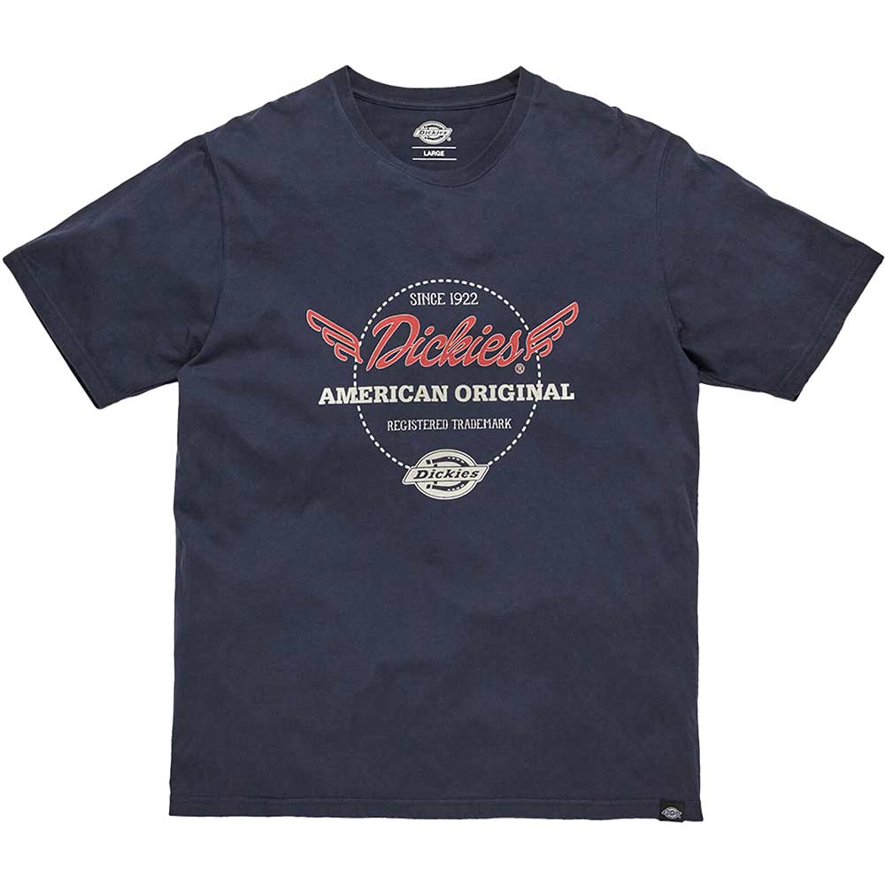 Image of Dickies Mens Lyndon T-Shirt Navy M