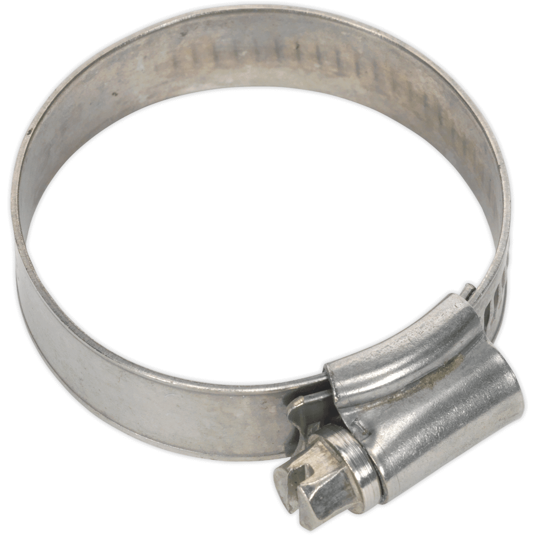 Sealey Stainless Steel Hose Clips 32mm - 44mm Pack of 10