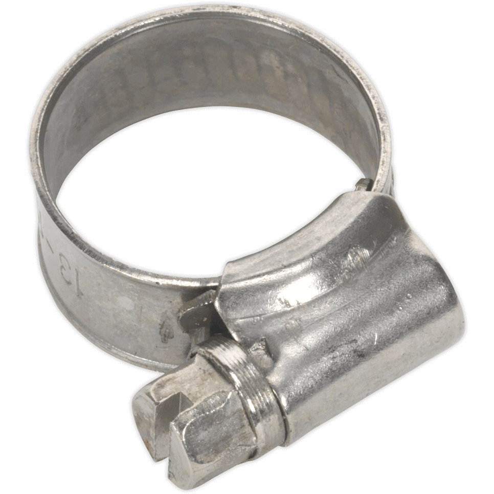 Sealey Stainless Steel Hose Clips 13mm - 19mm Pack of 10