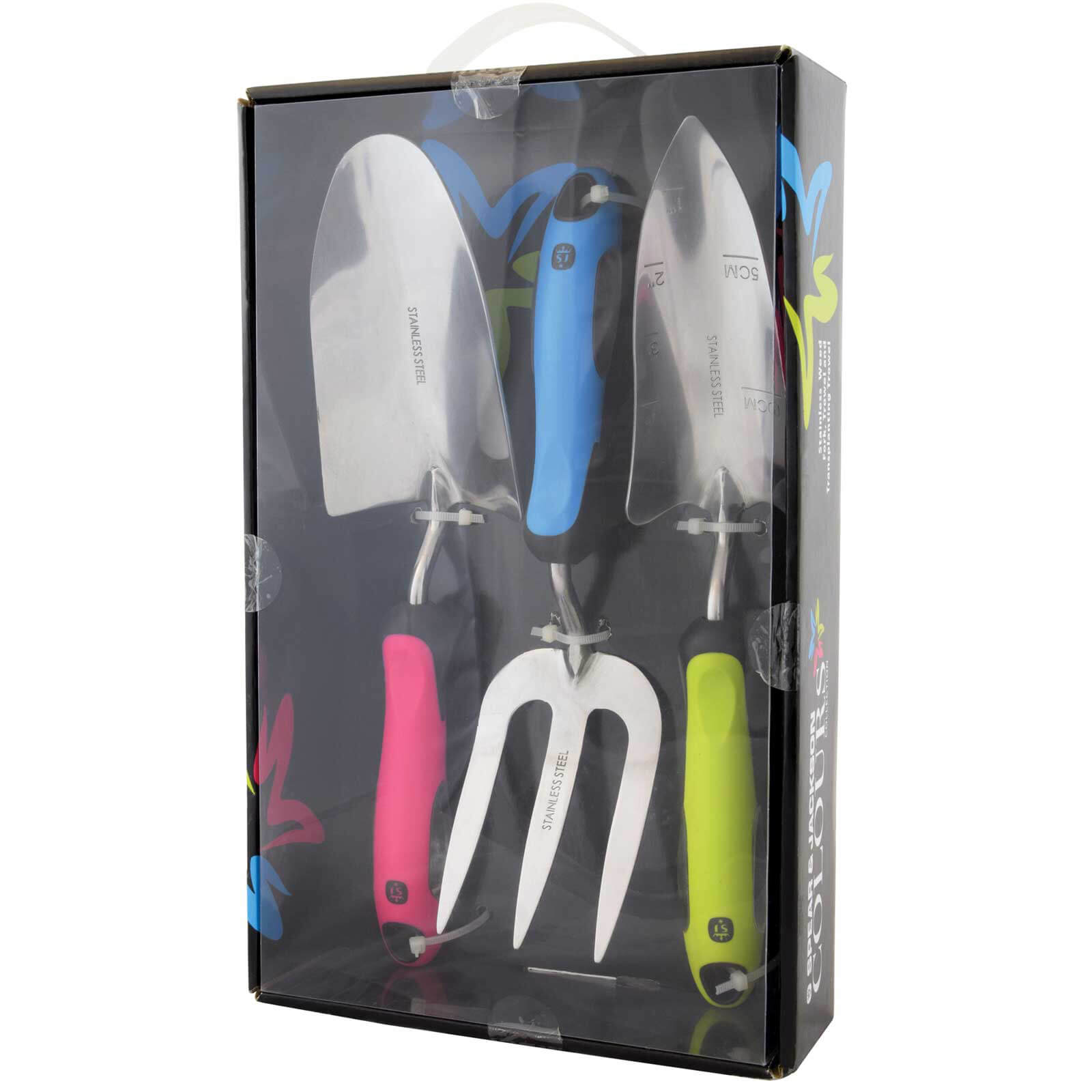 Photo of Spear And Jackson Colours 3 Piece Stainless Steel Garden Tool Set