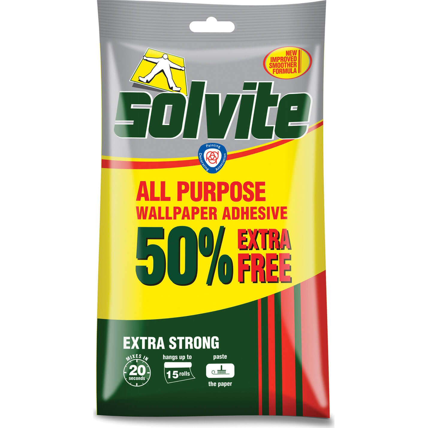Image of Solvite All Purpose Wallpaper Adhesive Paste 200g