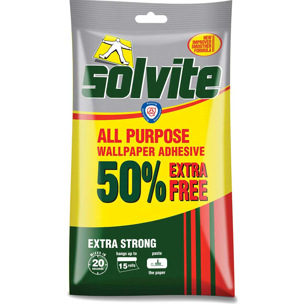 Photo of Solvite All Purpose Wallpaper Adhesive Paste 200g