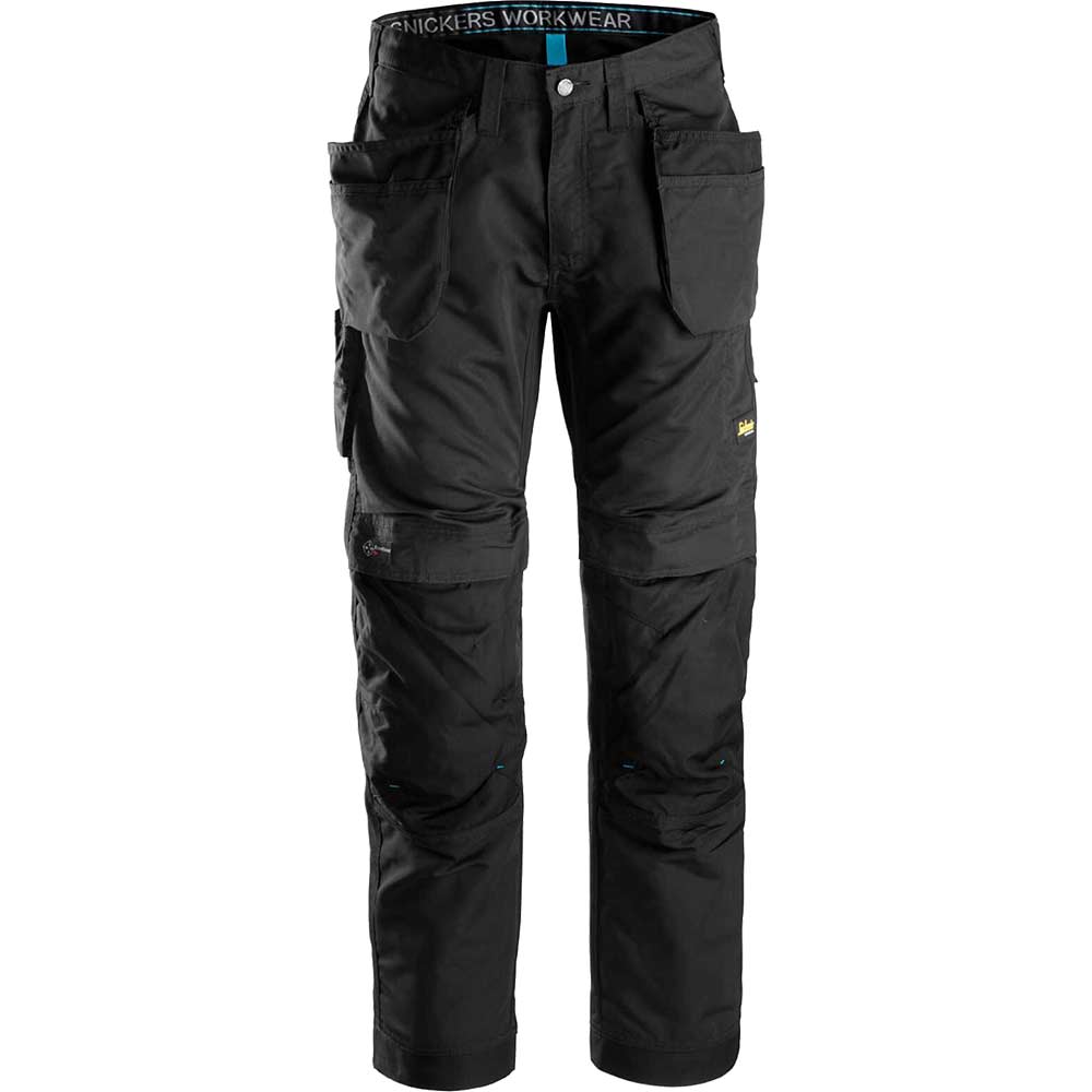 Image of Snickers 6207 Litework Mens Lite Work Holster Pocket Trousers Black 48" 32"