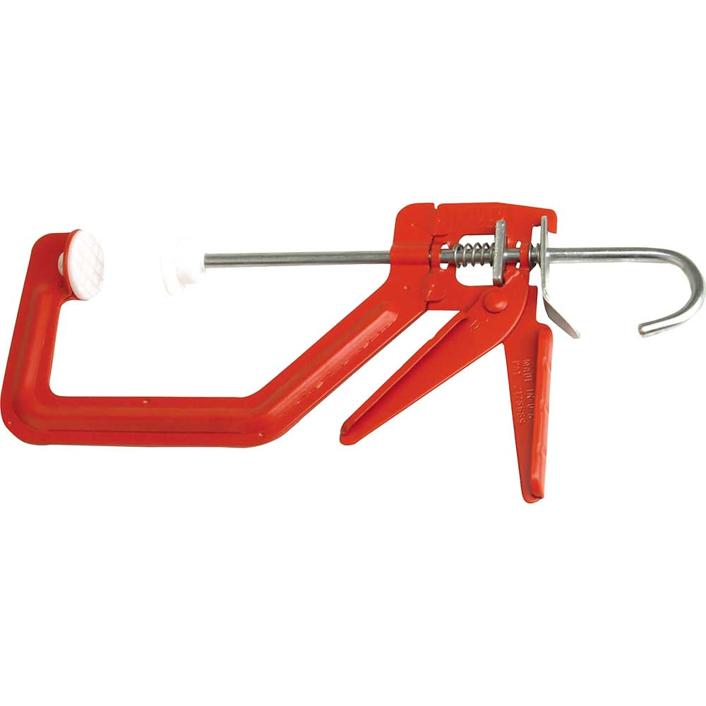 Image of Cox Solo One Handed G Clamp Plastic Feet 100mm