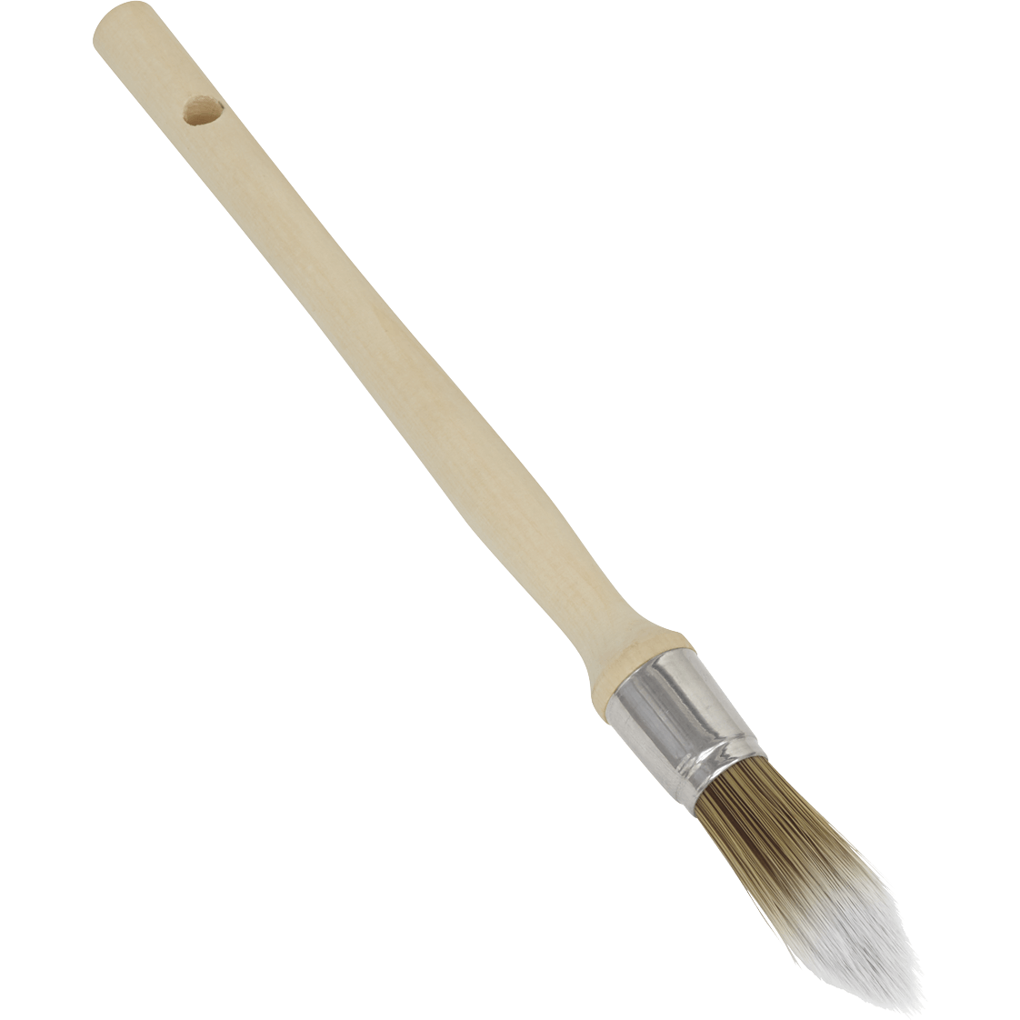 Sealey Wooden Handle Round Sash Paint Brush 15mm