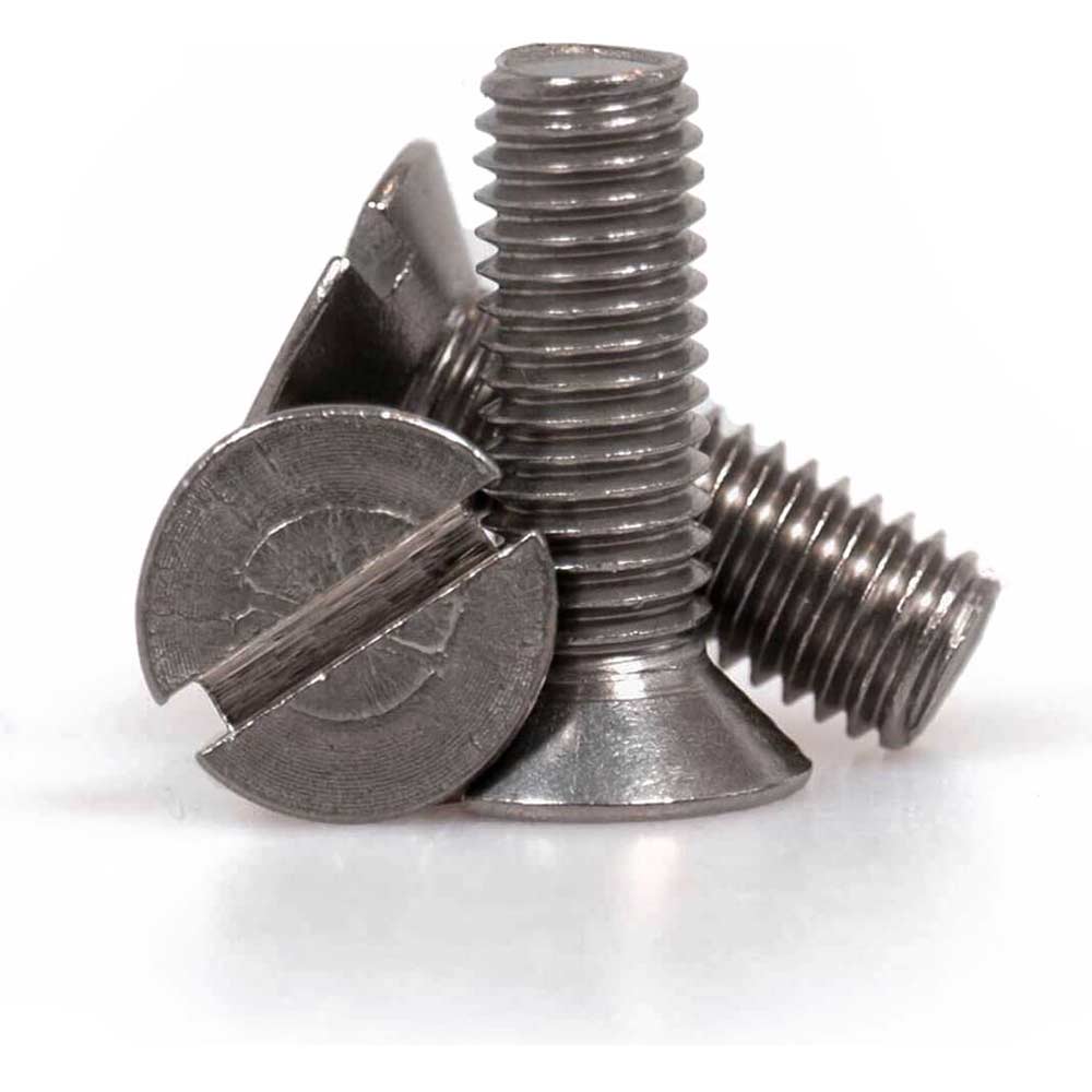 Photo of Sirius Countersunk Machine Screw Slotted A4 316 Stainless Steel M6 40mm Pack Of 1