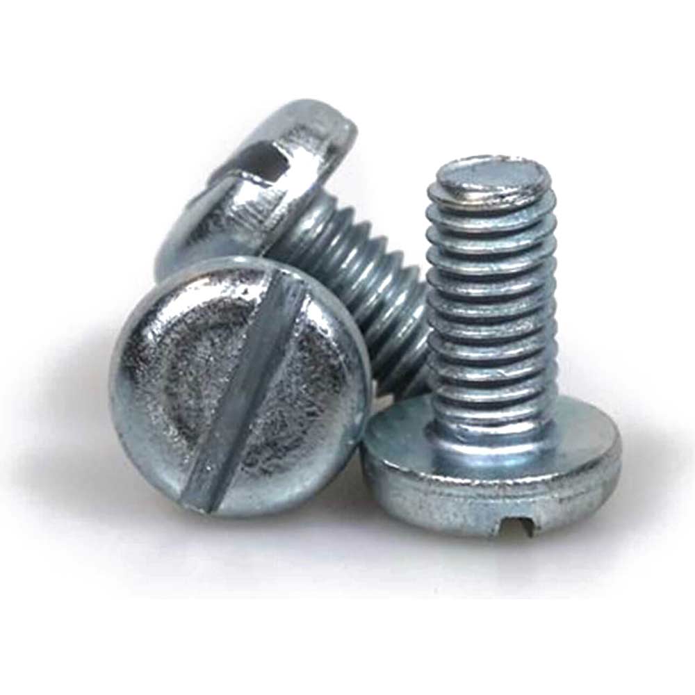 Image of Sirius Pan Head Machine Screw Slotted BZP M2 6mm Pack of 1