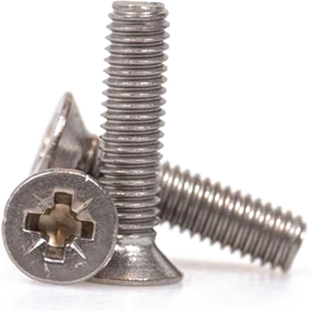Photo of Sirius Countersunk Machine Screw Pozi A4 316 Stainless Steel M4 12mm Pack Of 1
