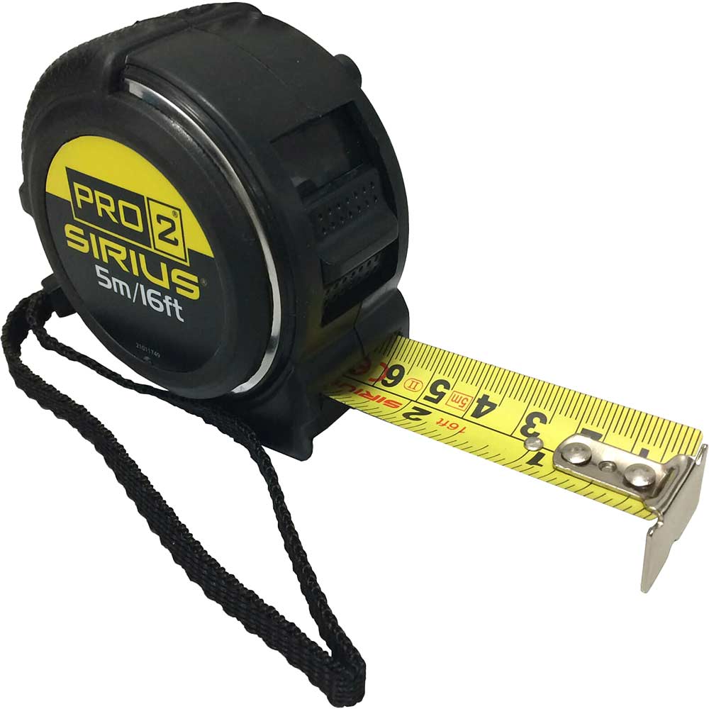 Photo of Sirius Pro-2 Tape Measure Imperial & Metric 16ft / 5m 25mm