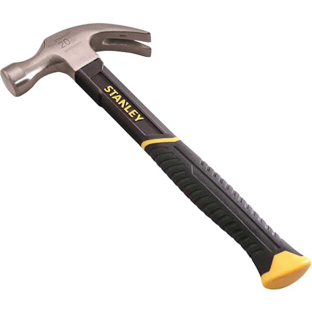 Stanley Fibreglass Shaft Curved Claw Hammer Claw Hammers