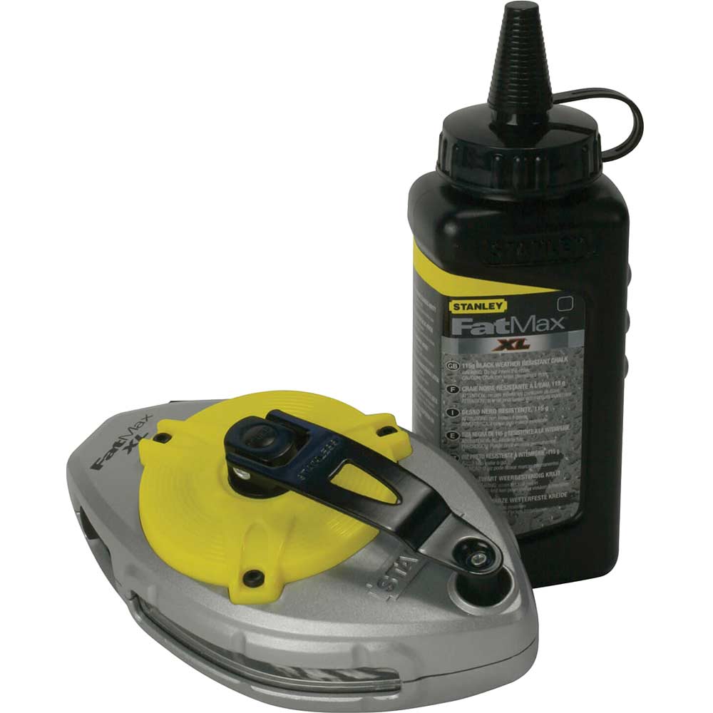 Photo of Stanley Fatmax Xtreme Chalk Line Reel And Chalk Refill 30m