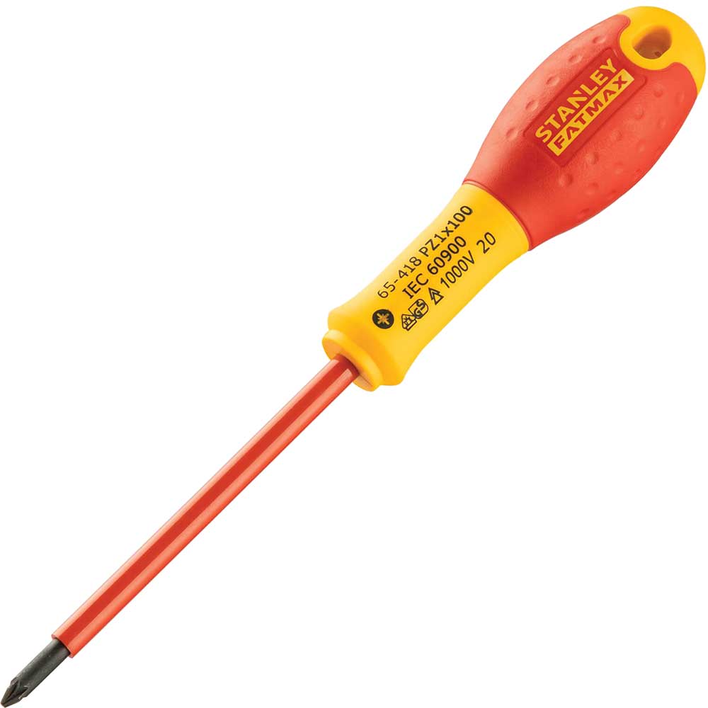 Photo of Stanley Fatmax Vde Insulated Pozi Screwdriver Pz1 100mm