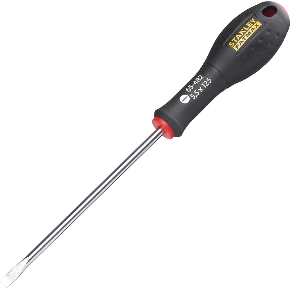 Photo of Stanley Fatmax Flared Slotted Screwdriver 5.5mm 125mm