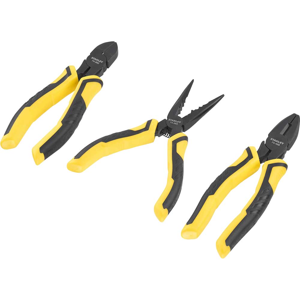 Photo of Stanley Controlgrip 3 Piece Plier Set