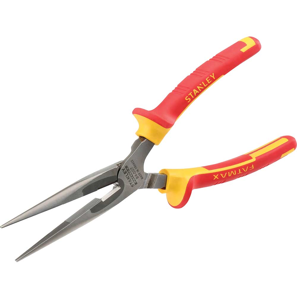 Image of Stanley Insulated VDE Long Nose Pliers 200mm