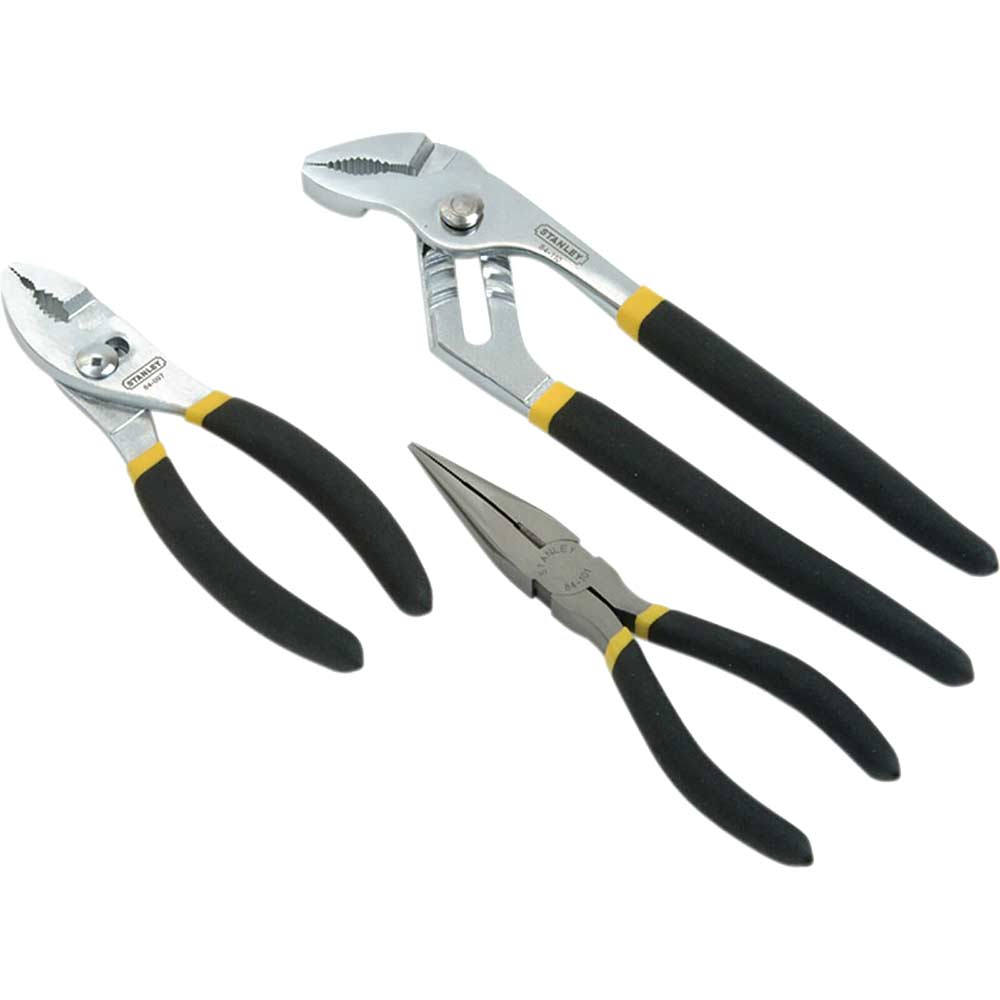 Image of Stanley 3 Piece Waterpump Plier Set