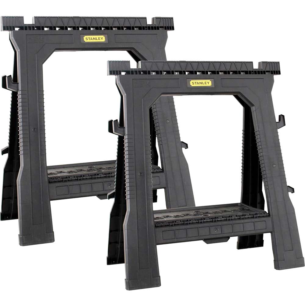 Image of Stanley Pair Plastic Folding Sawhorse